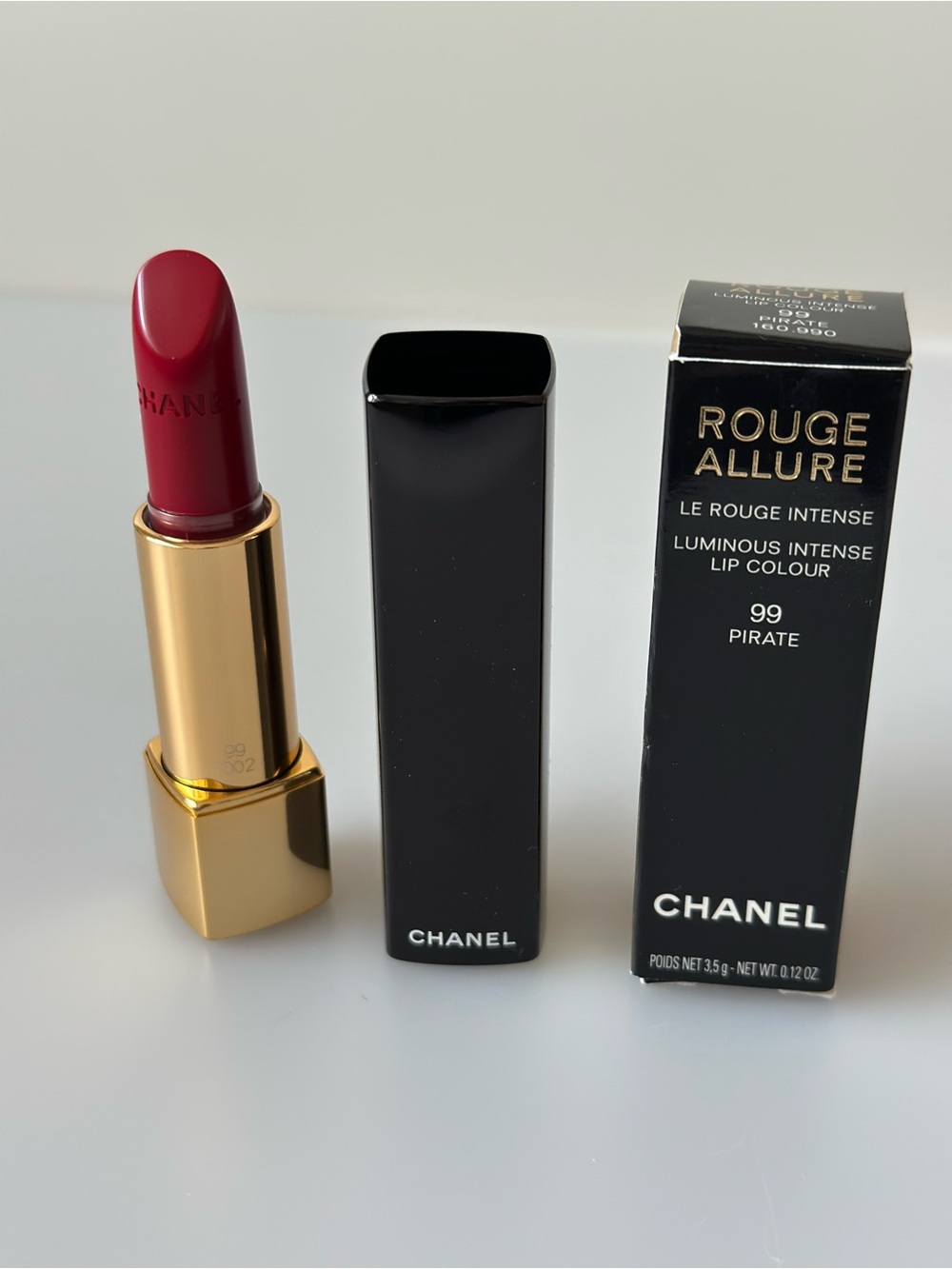 NEW AUTHENTIC CHANEL Rouge Allure Luminous Intense Lipstick 99 Pirate